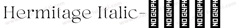 Hermitage Italic字体转换